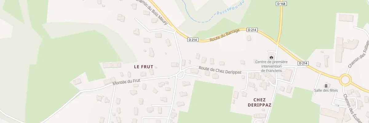 Plan du 252 Rte de chez Derippaz à Franclens