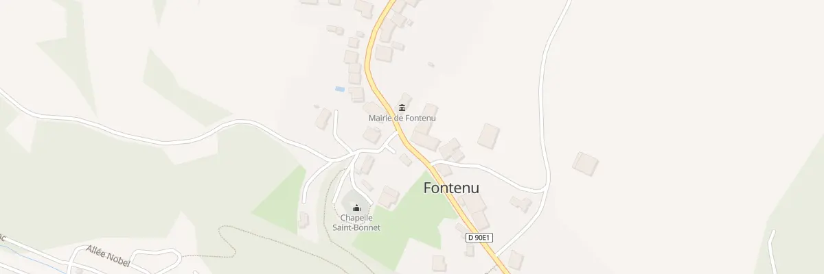 Plan du 1 Rue de Chalain à Fontenu
