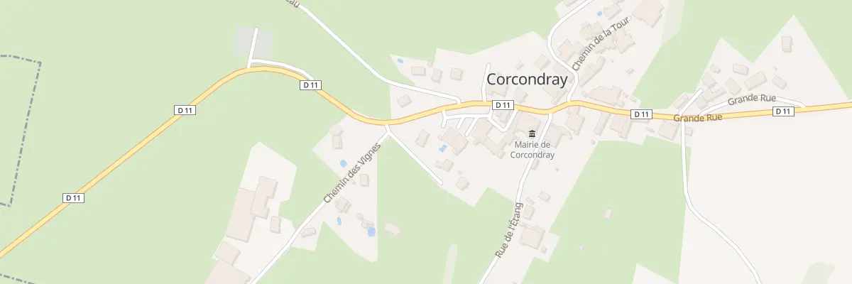 Plan du 1 Che des Vignes à Corcondray
