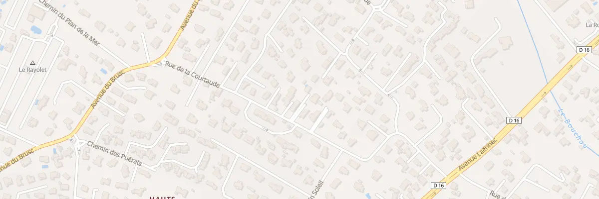 Plan du 340 Rue de la Courtaude à Six-Fours-les-Plages