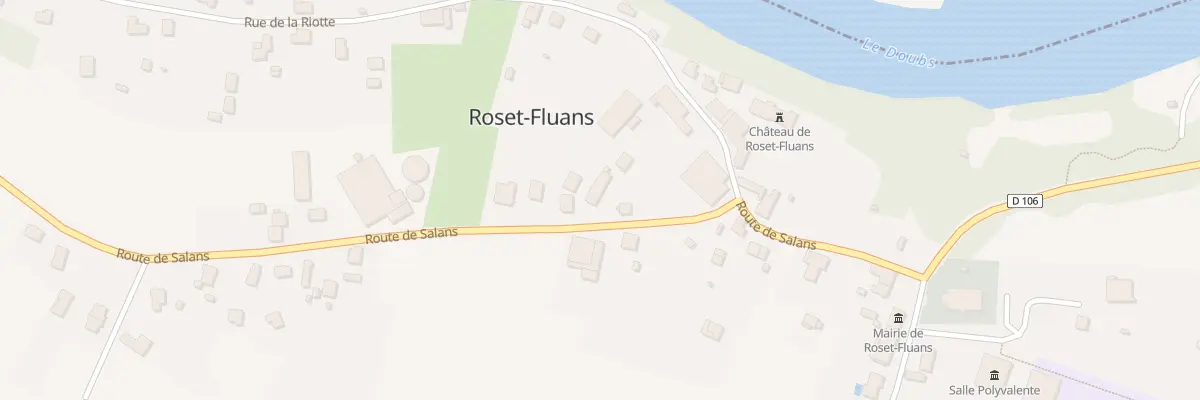 Plan du 14A Rue de Salans à Roset-Fluans