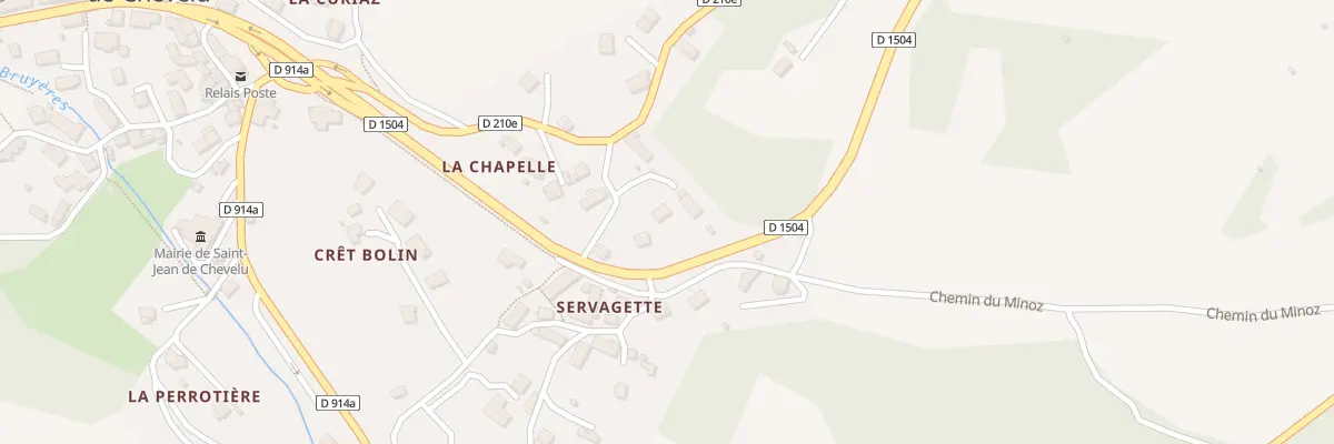 Plan du 5272F Servagette à Saint-Jean-de-Chevelu