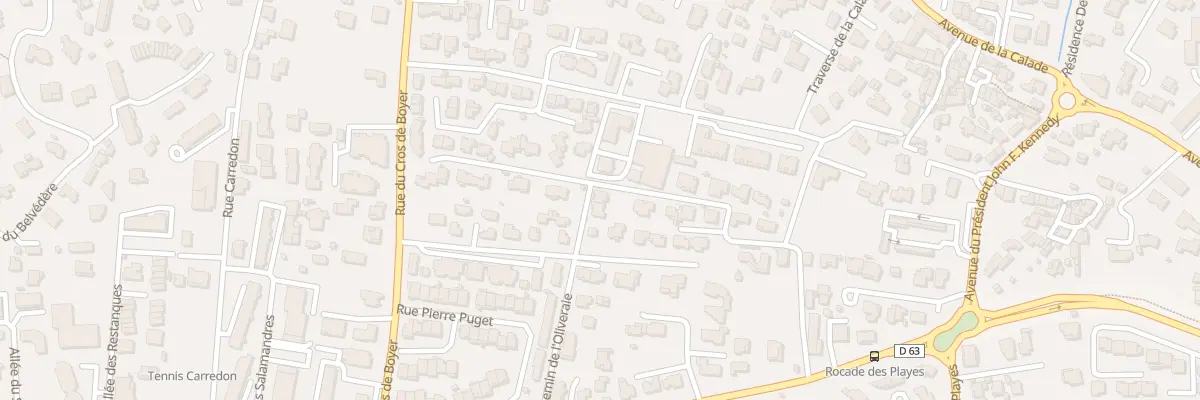 Plan du 230 Che de l’Oliveraie à Six-Fours-les-Plages