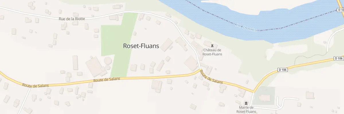 Plan du 14B Rue de Salans à Roset-Fluans