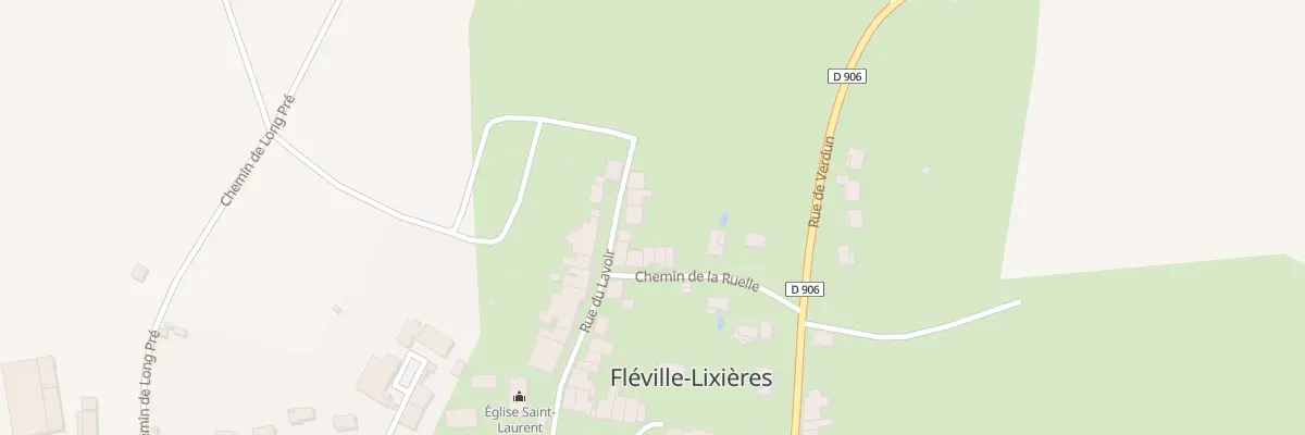 Plan du 15 Rue du Lavoir à Fléville-Lixières