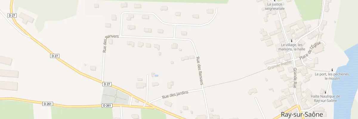 Plan du 1 Rue des Renvers à Ray-sur-Saône