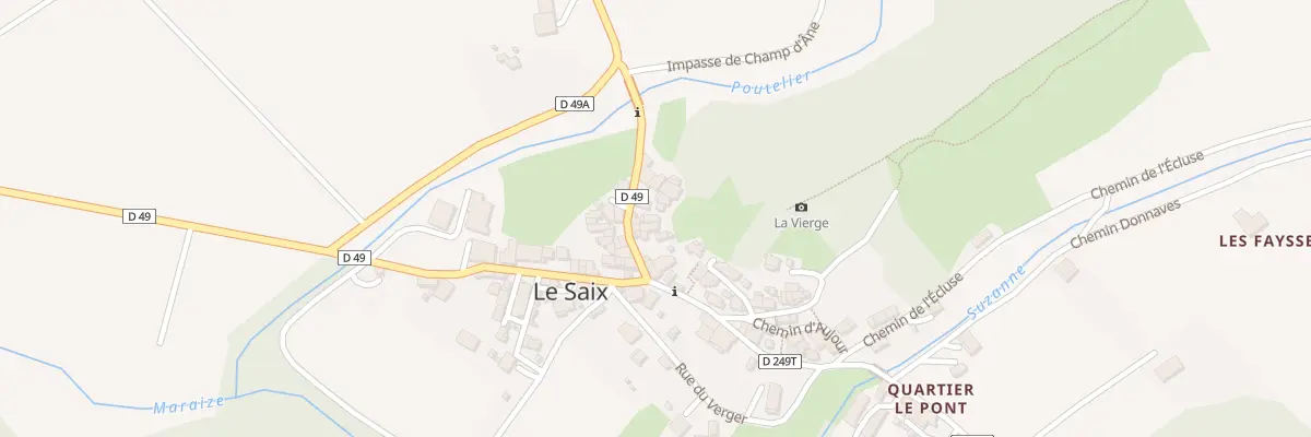 Plan du 10 Rue du Canton au Saix
