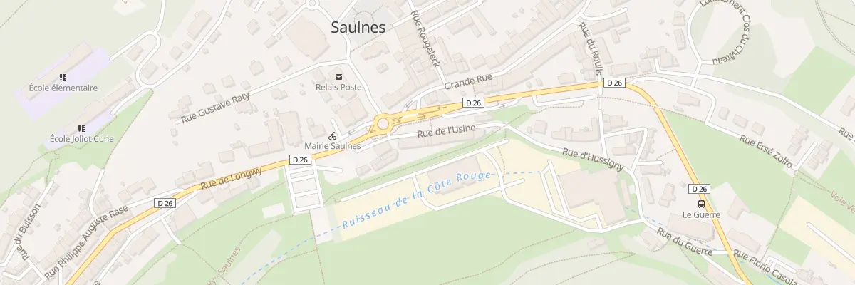 Plan du 1 Rue de l’Usine à Saulnes
