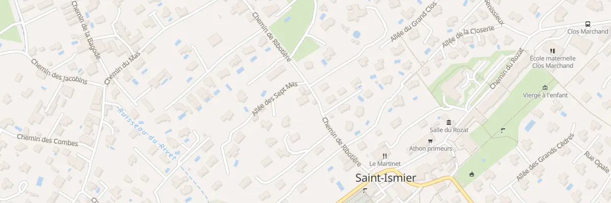 Plan du 113 Che de Ribotière à Saint-Ismier