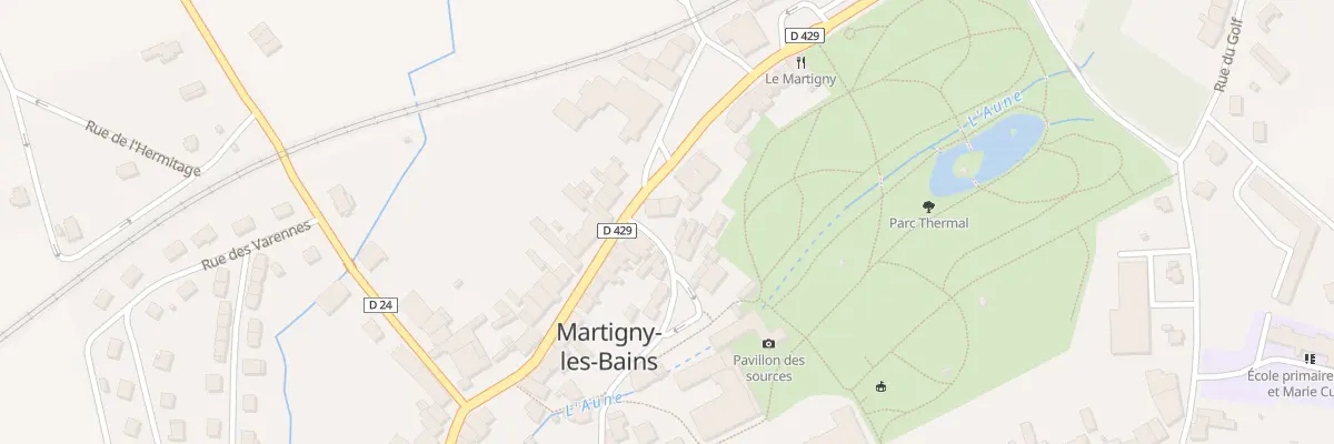 Plan du 2 Av de la Gare à Martigny-les-Bains