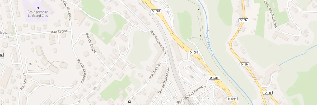Plan du 25 Rue Antoine Favre à Valserhône