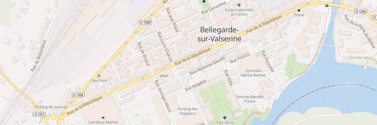 Plan du 51 Rue de la République à Valserhône