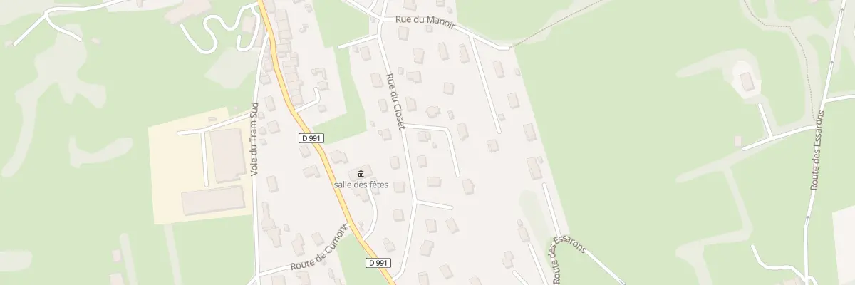 Plan du 166 Rue du Closet à Confort