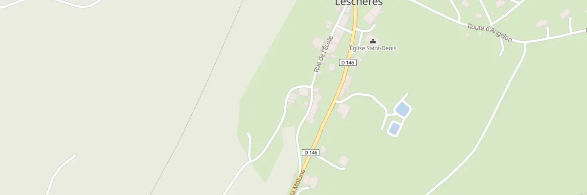 Plan du 3 Rue du Reservoir à Leschères
