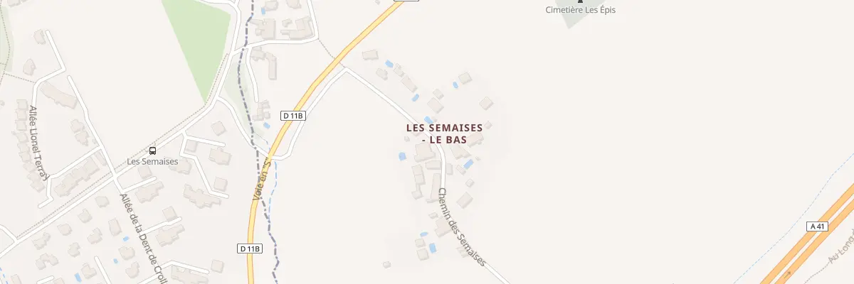 Plan du 754B Che des Semaises à Saint-Ismier