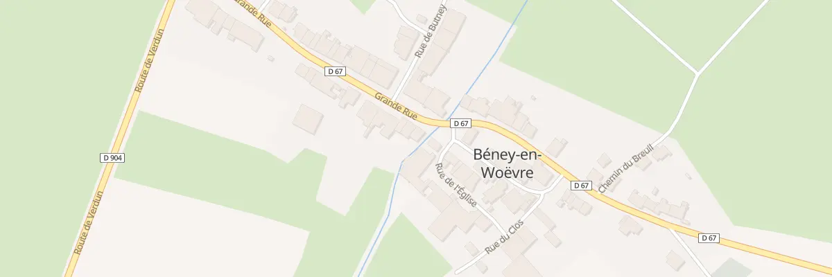 Plan du 28 Rue Grand-Rue à Beney-en-Woëvre