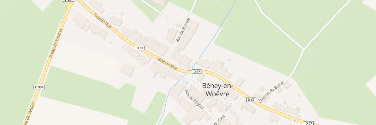 Plan du 29 Grand Rue à Beney-en-Woëvre