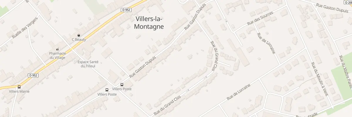 Plan du 61 Rue Gaston Dupuis à Villers-la-Montagne