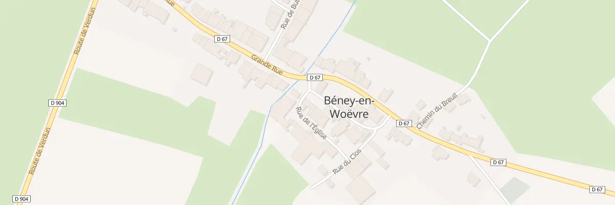 Plan du 2 Rue de la Mairie à Beney-en-Woëvre