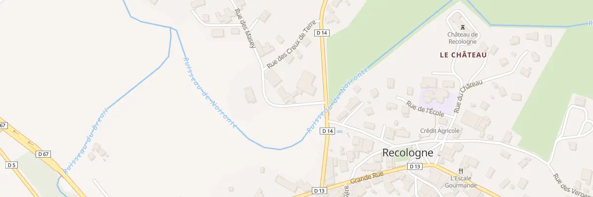 Plan du 4 Rue des Masey à Recologne