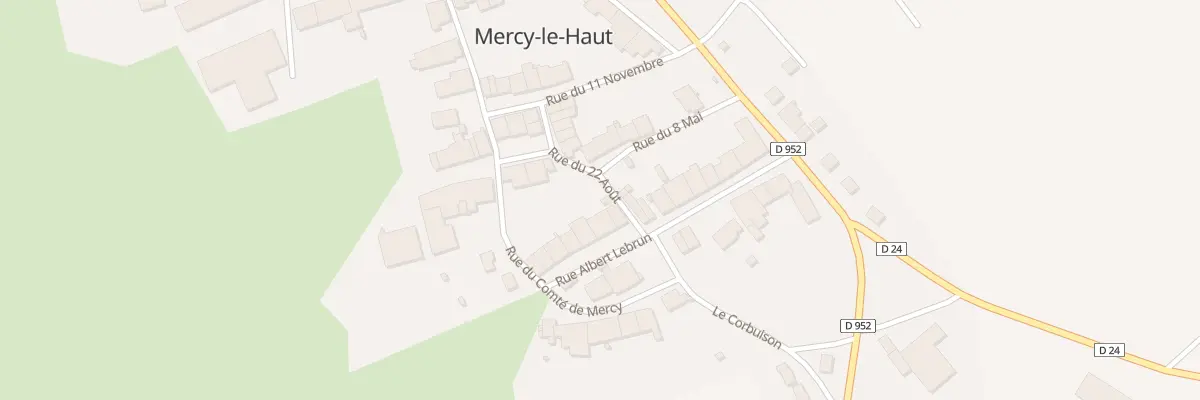 Plan du 25 Rue Albert Lebrun à Mercy-le-Haut