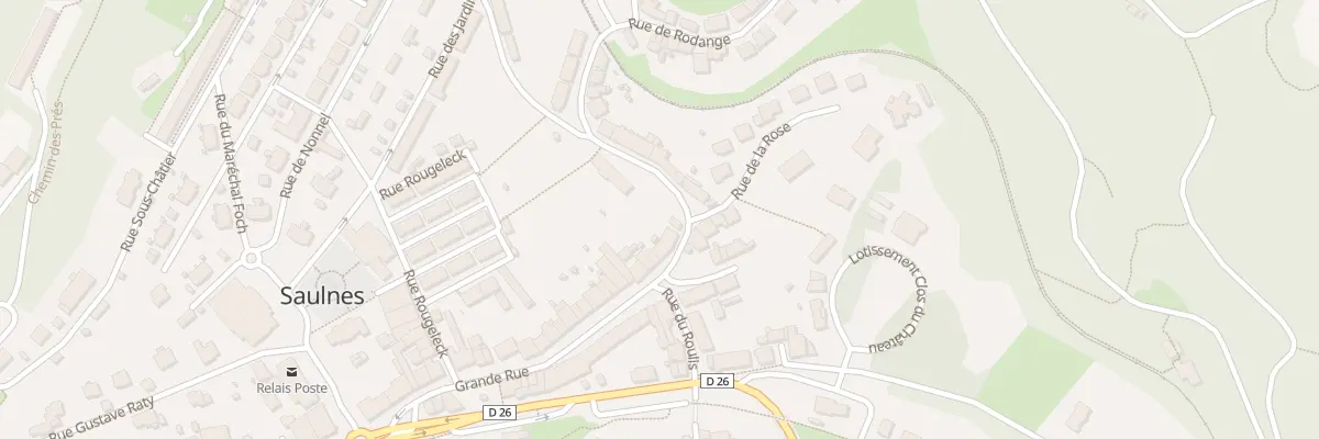 Plan du 51 Grande Rue à Saulnes