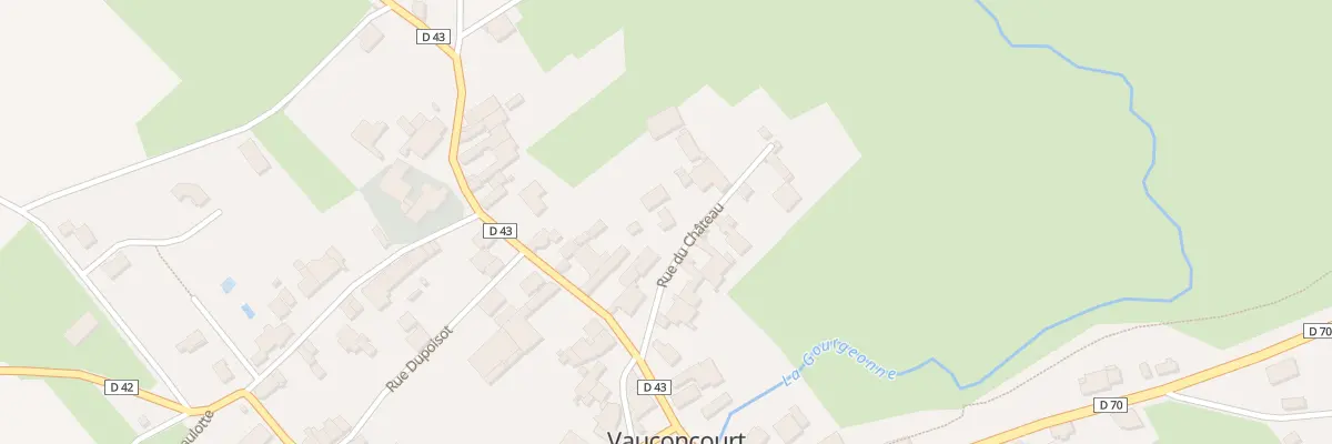 Plan du 2 Rue du Chateau à Vauconcourt-Nervezain