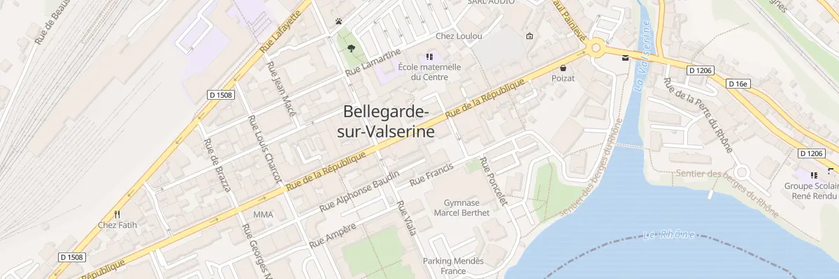 Plan du 2 Rue Alphonse Baudin à Valserhône