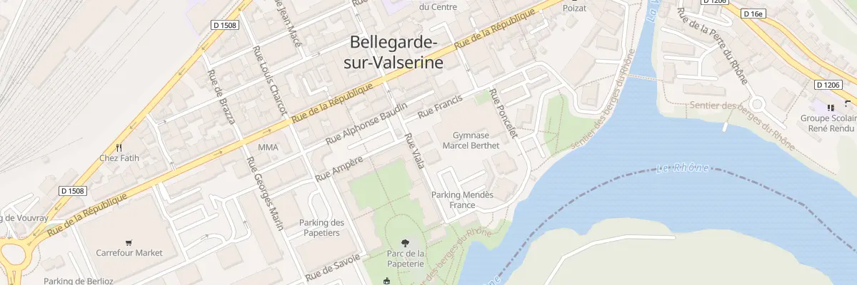 Plan du 7 Rue Viala à Valserhône