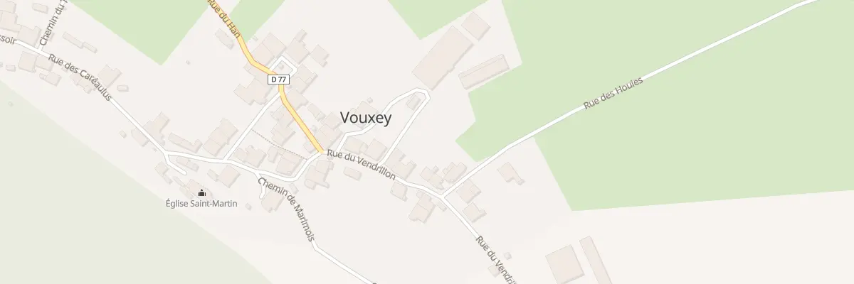 Plan du 13 Rue du Vendrillon à Vouxey