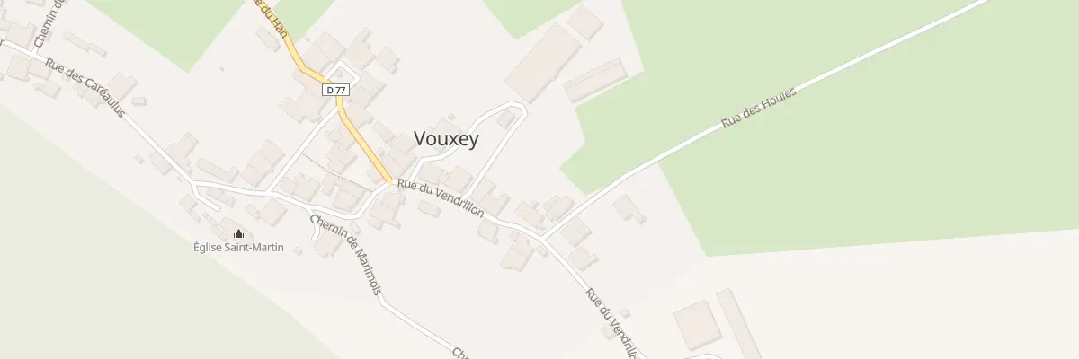 Plan du 15 Rue du Vendrillon à Vouxey