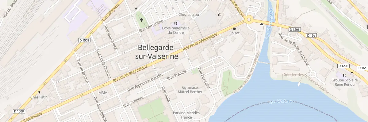 Plan du 29 Rue de la République à Valserhône