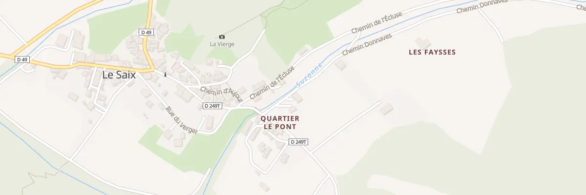 Plan du 5003 Rte de Donnaves au Saix