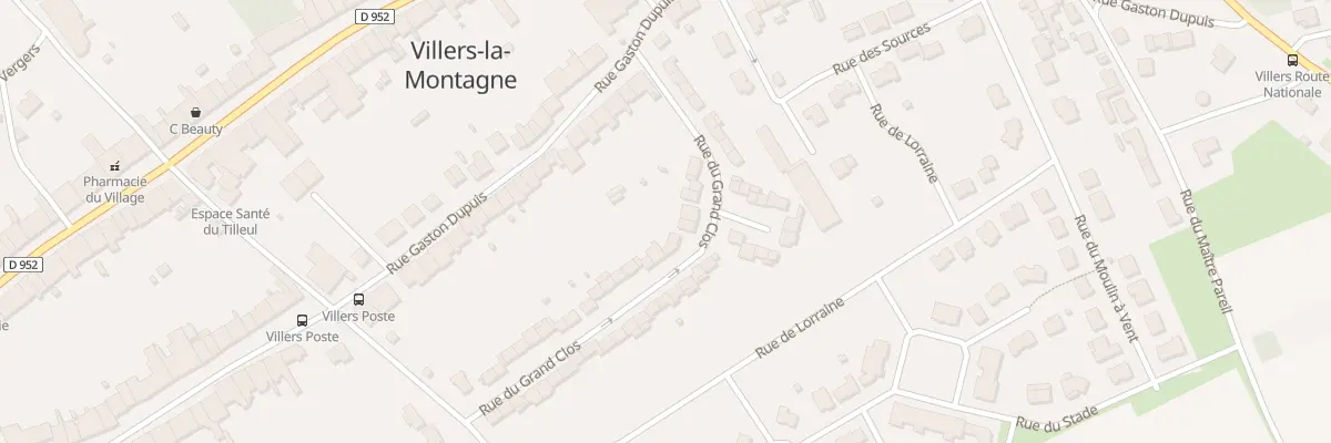 Plan du 36 Rue du Grand Clos à Villers-la-Montagne