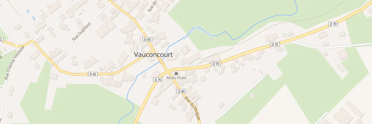 Plan du 2 Rue de la Poste à Vauconcourt-Nervezain