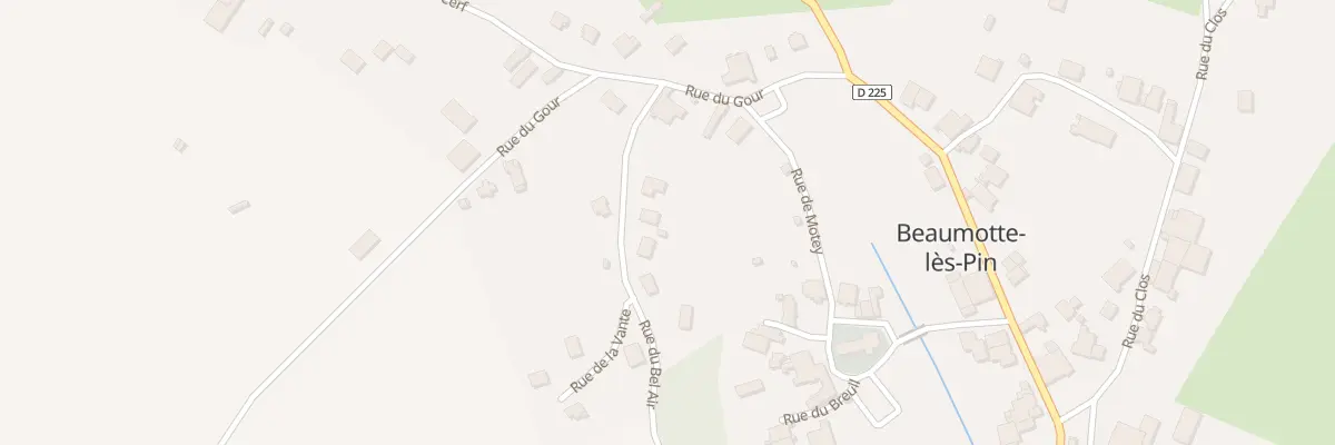 Plan du 3 Rue du Bel Air à Beaumotte-lès-Pin