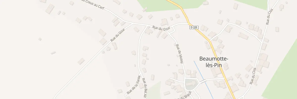 Plan du 1 Rue du Bel Air à Beaumotte-lès-Pin