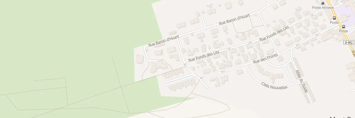 Plan du 14B Rue Baron d’Huart à Mont-Bonvillers