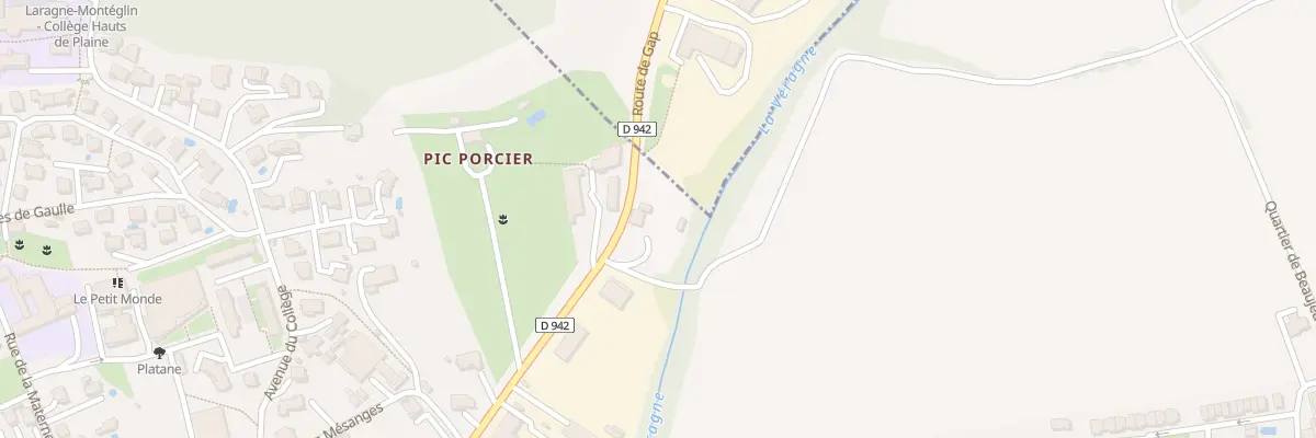 Plan du 5160 Pic Porcier à Laragne-Montéglin