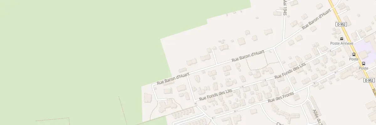 Plan du 25 Rue Baron d’Huart à Mont-Bonvillers
