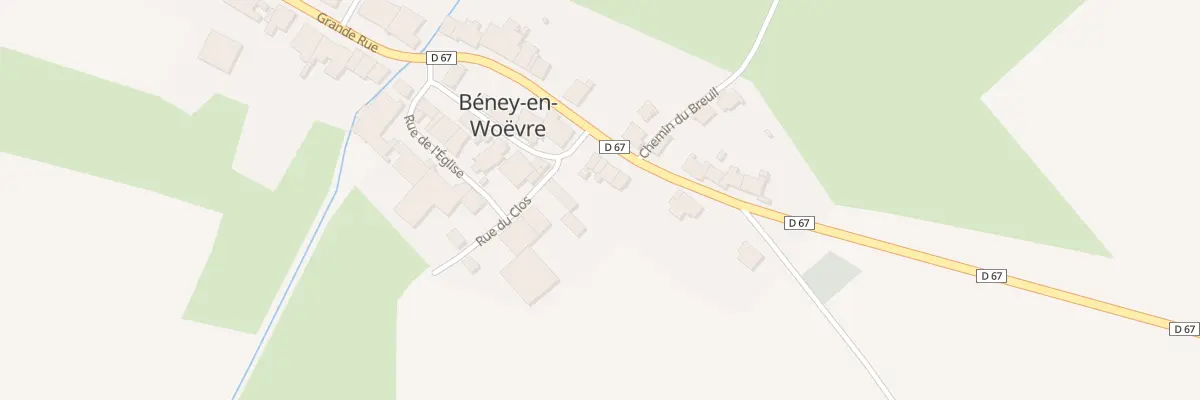 Plan du 38 Rue Grand-Rue à Beney-en-Woëvre