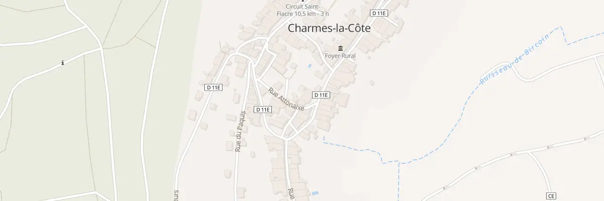 Plan du 7 Rue Attonaixe à Charmes-la-Côte