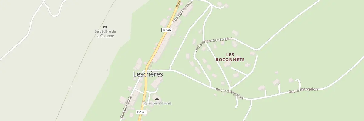 Plan du 5 Lot sur le Bief à Leschères