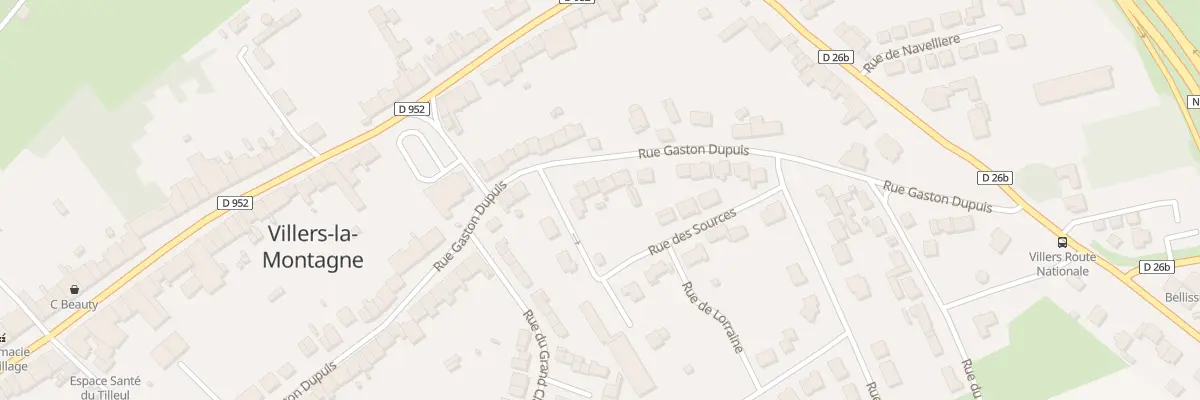 Plan du 29 Rue Gaston Dupuis à Villers-la-Montagne