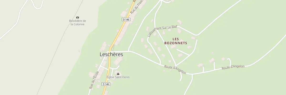 Plan du 3 Lot sur le Bief à Leschères