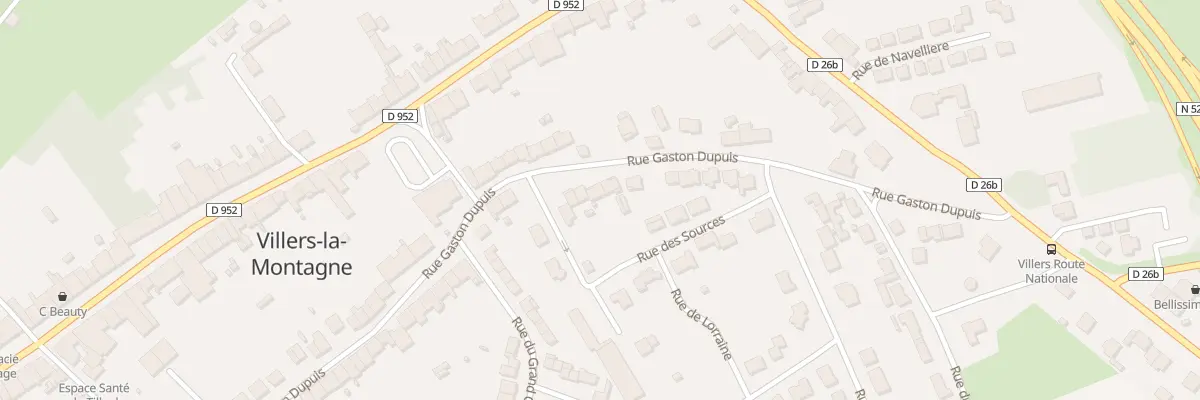 Plan du 27 Rue Gaston Dupuis à Villers-la-Montagne