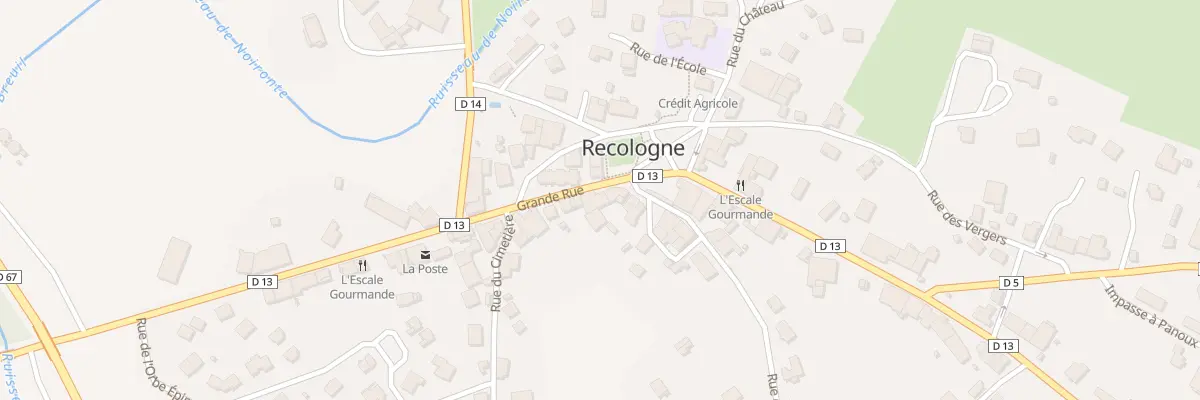 Plan du 61 Gr Grande Rue à Recologne