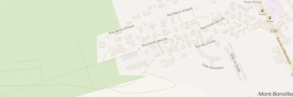 Plan du 52 Rue Fonds des Lits à Mont-Bonvillers