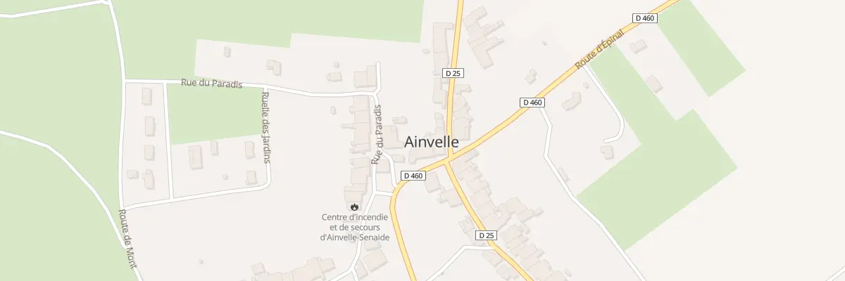 Plan du 24 Rte de Bourbonne à Ainvelle