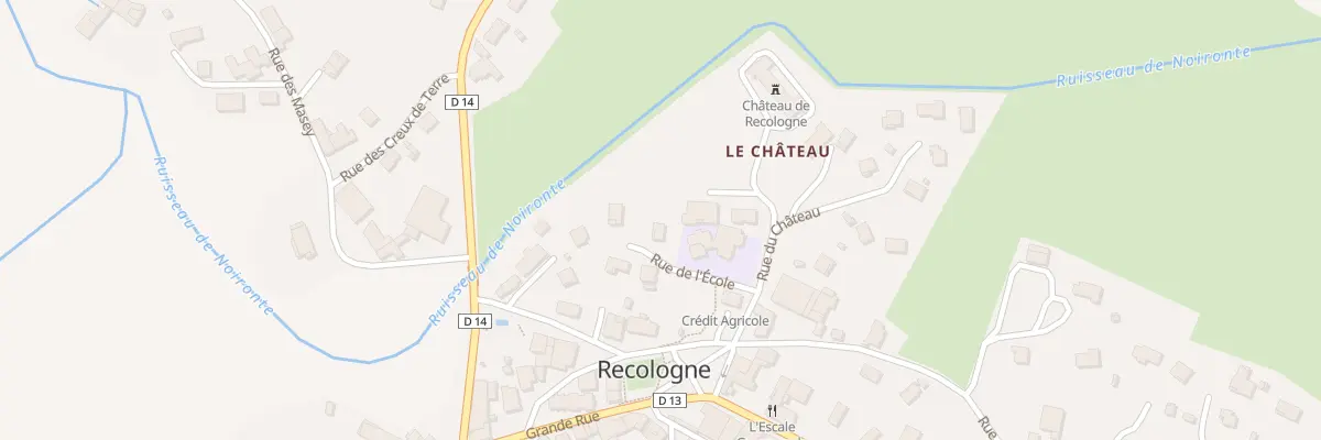 Plan du 4 Rue de l’Ecole à Recologne